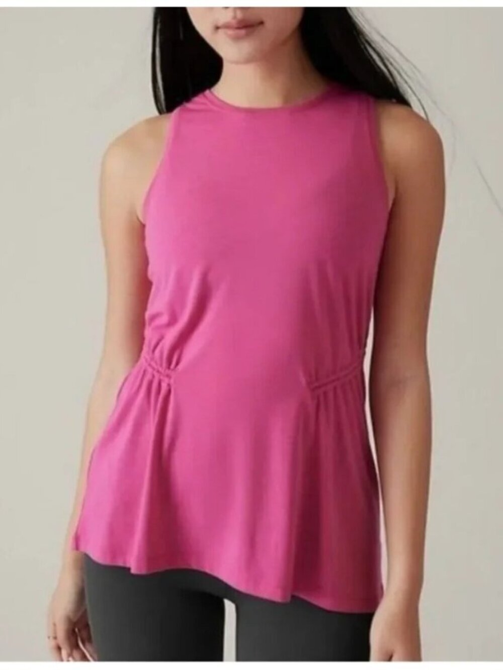 Athleta Air Out Cinch Tank Top Pink Size XS